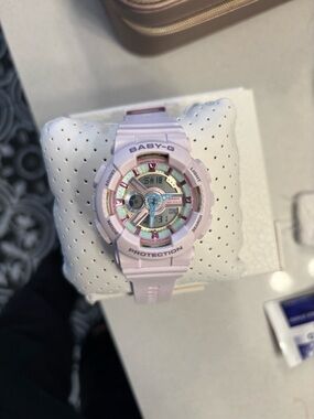 CASIO G-SHOCK BABY-G Pastel Pink Resin Sport Watch